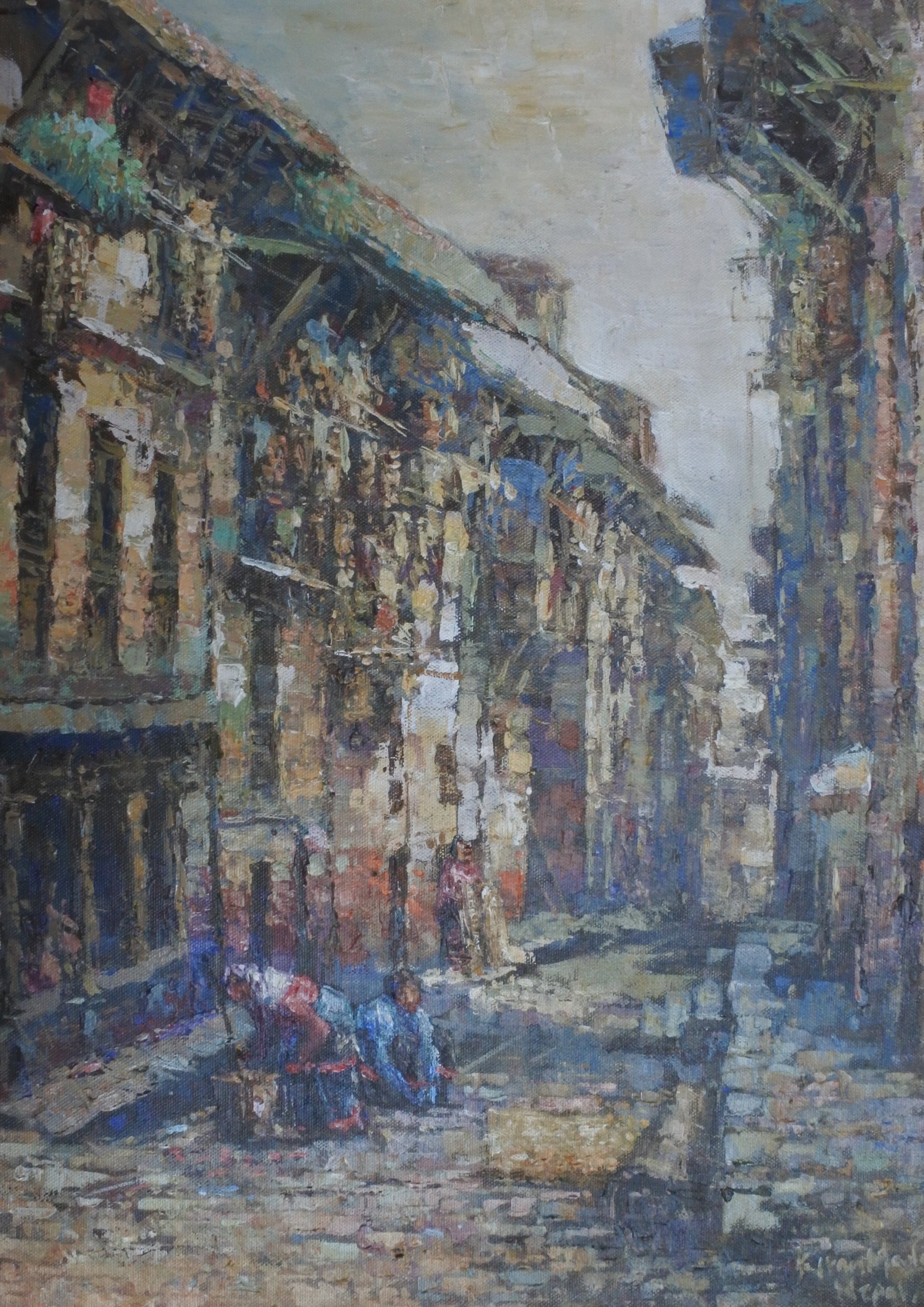 Bhaktapur, Nepal, Nepalese Art, Kathmandu, Acrylic Painting, Home Decor, Wall Art Nepal, Interior Design