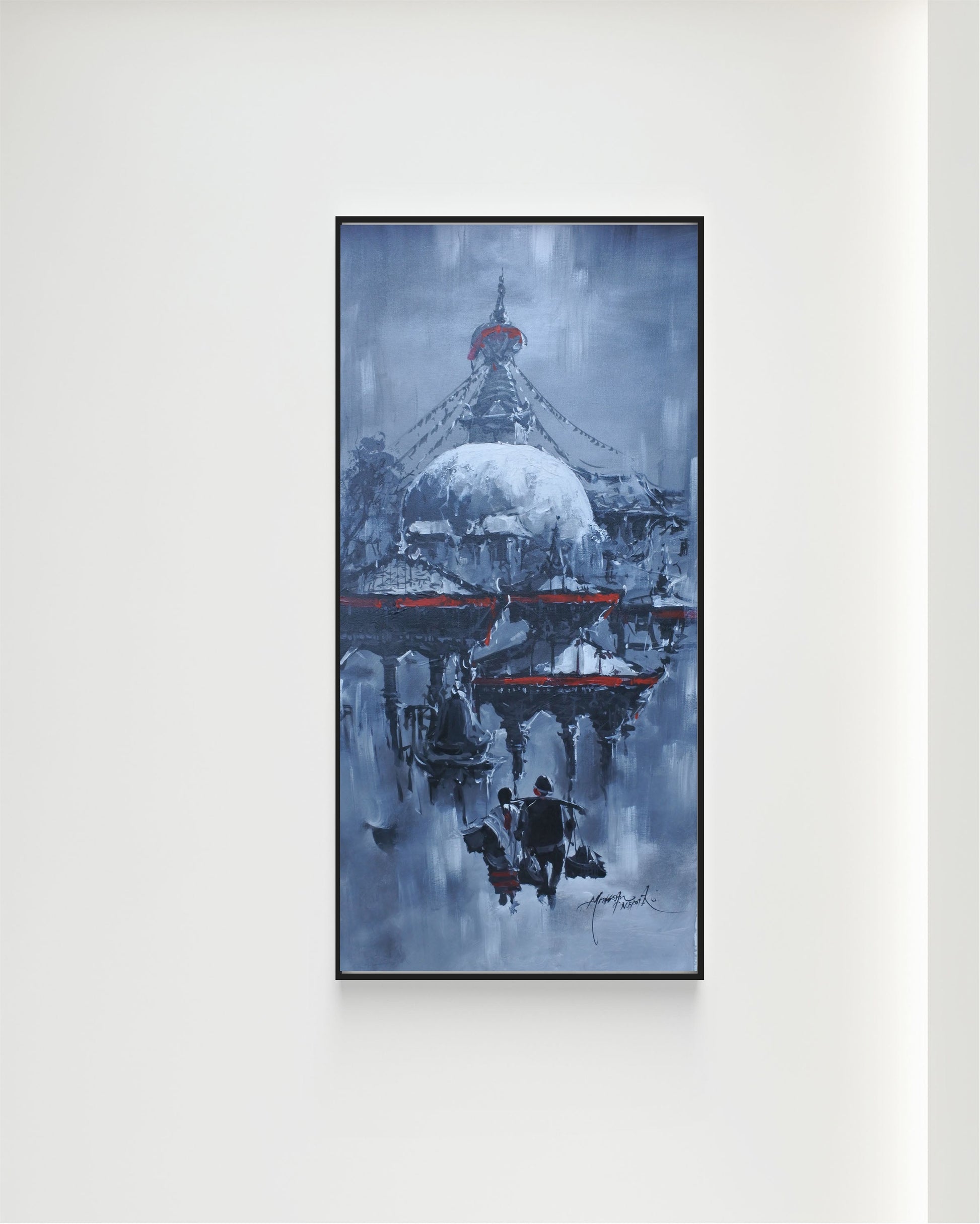 Abstract Painting of Nepal, Nepal Art, Arts Nepal, Paintings of Bhaktapur, Abstract Art, Dark Art