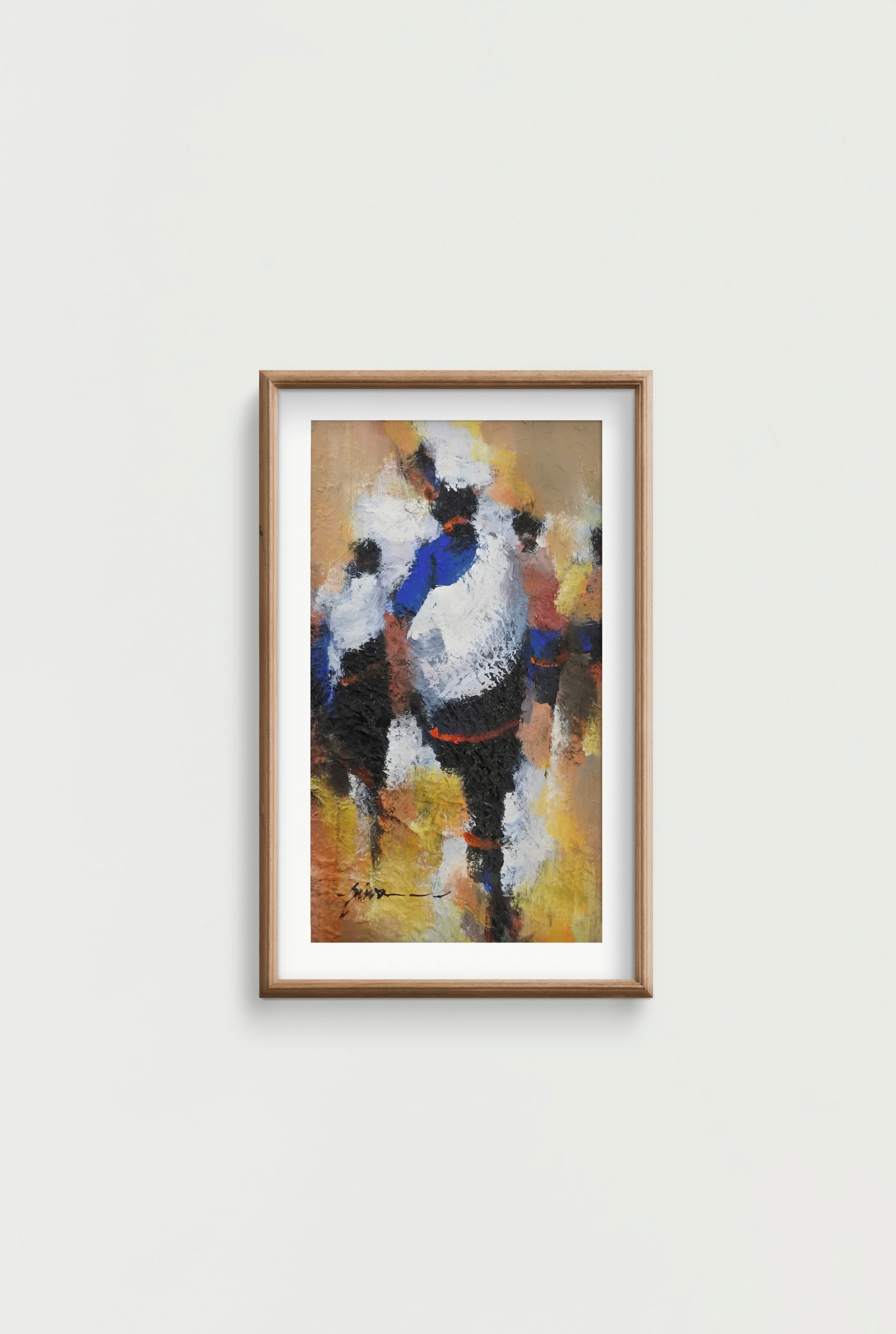 Colorful Art, Newari Women, Abstract Art