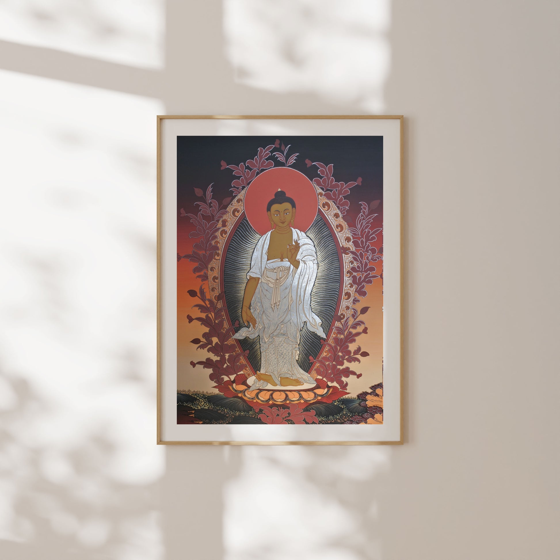 Tibetan Thangka of Ratnashambav Buddha