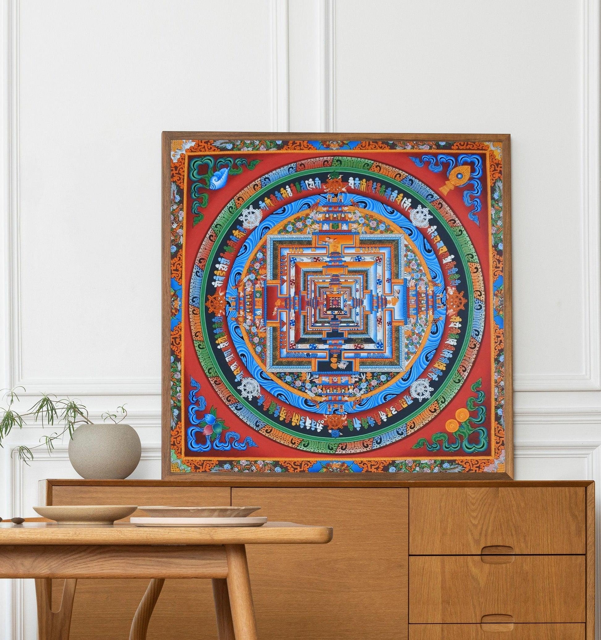 Wheel of time, Kalachakra Mandala, Mandala, Tibetan Art,