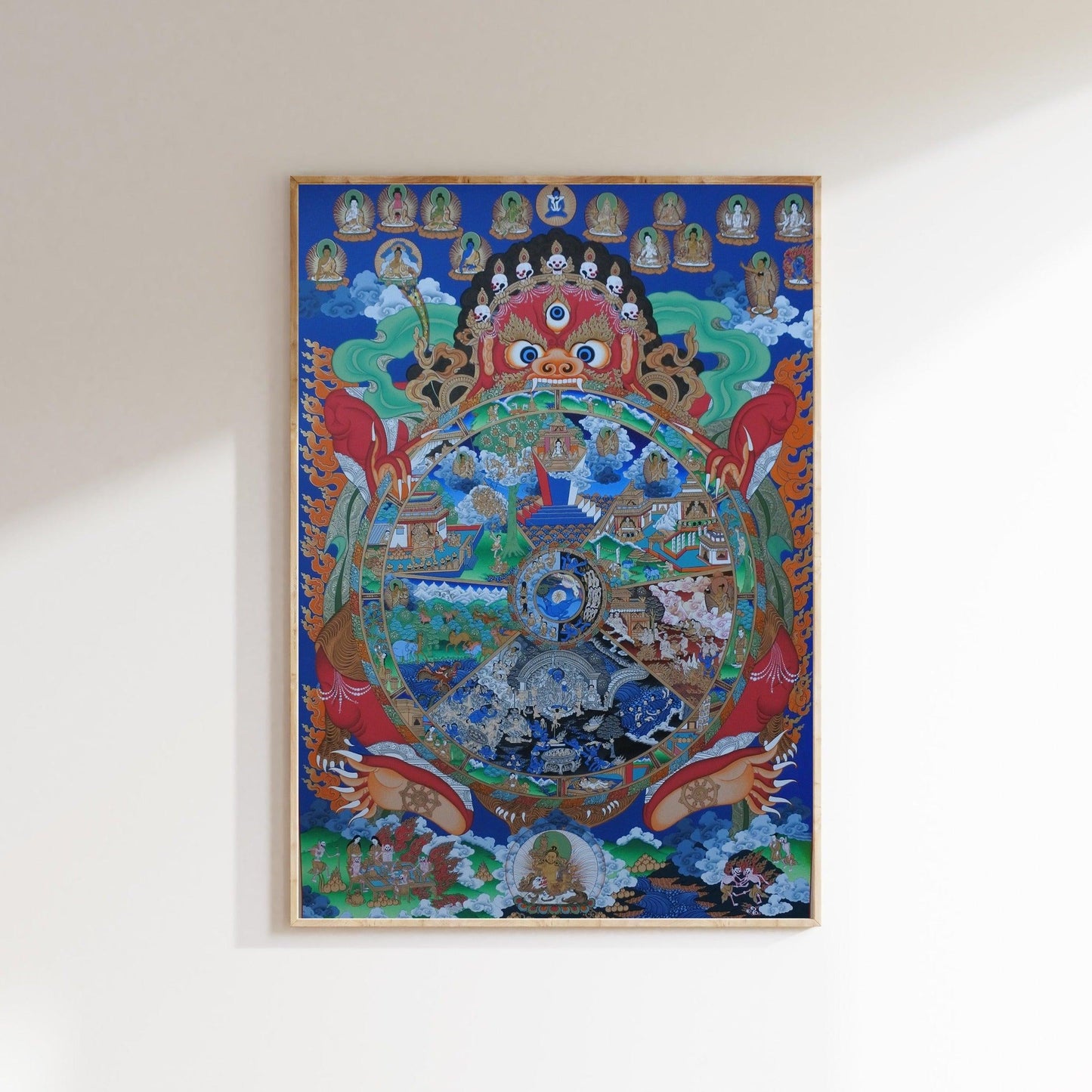 Wheel of Life, Thangka, Tibetan Art, Traditional Nepalese Art, Thangkas of Nepal, Masterpiece