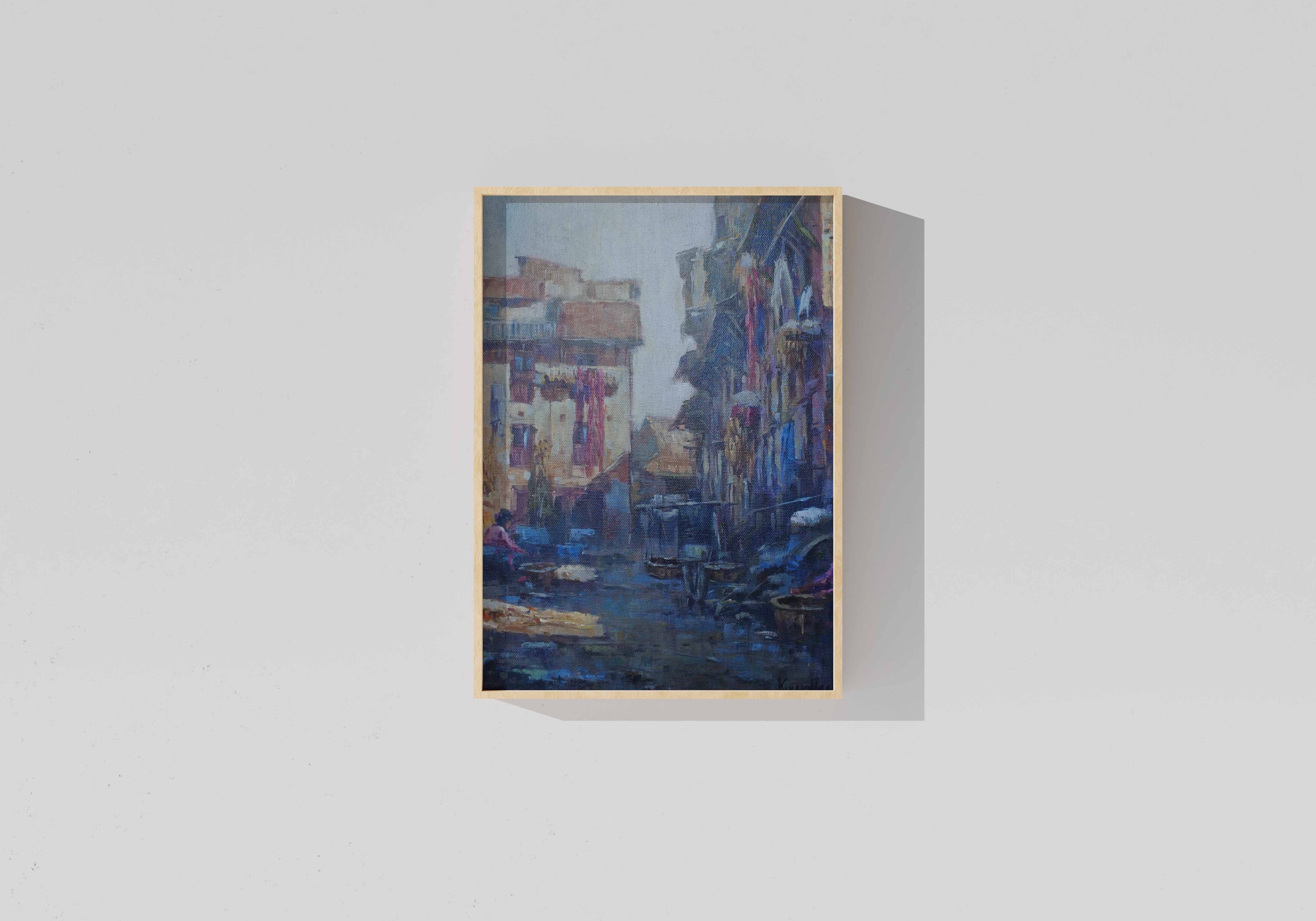 Old Patan Street –  Hand-Painted Nepal Cityscape ( Limited Edition )