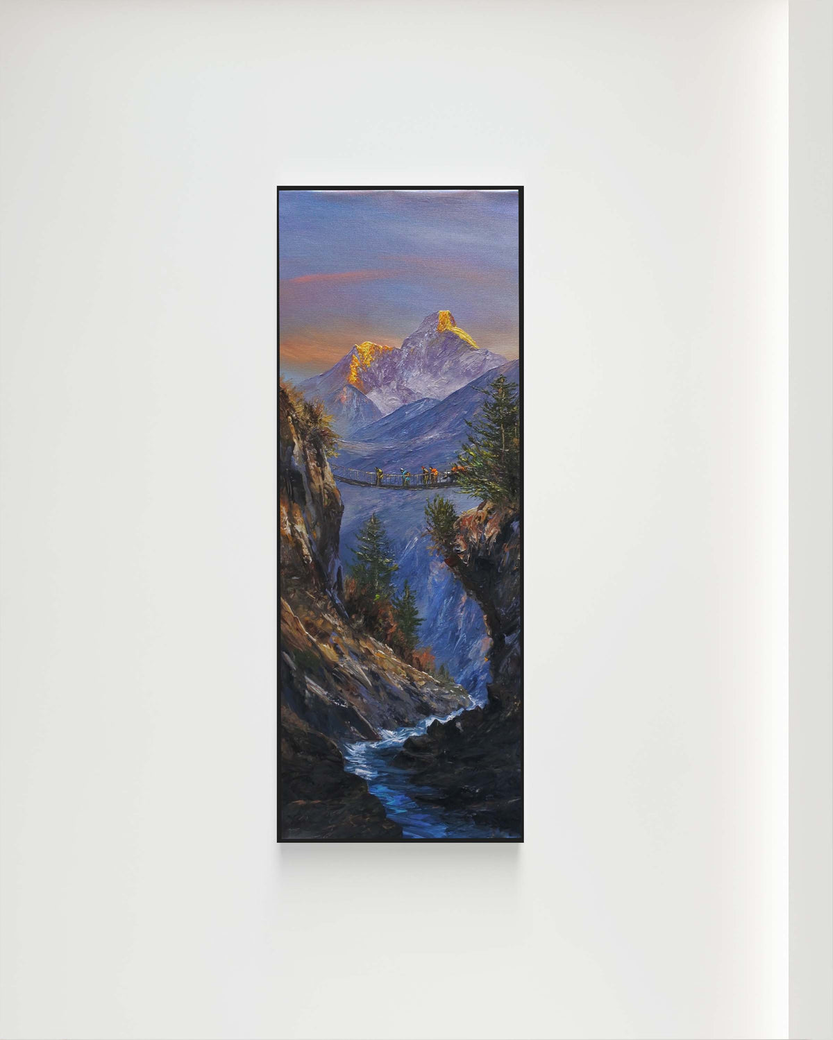 original landscape painting, unique artwork for home, Nepal art for collectors