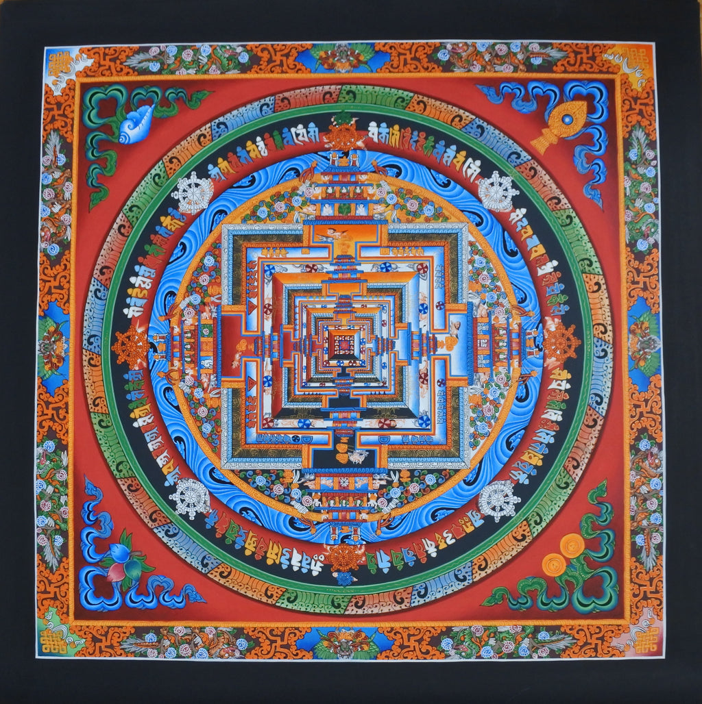 Kalachakra Mandala, 24K Gold