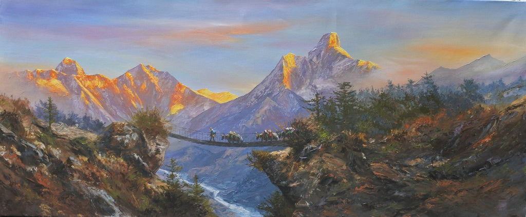 Two Himalayan Giants - Mt. Everest and Mt. Ama Dablam