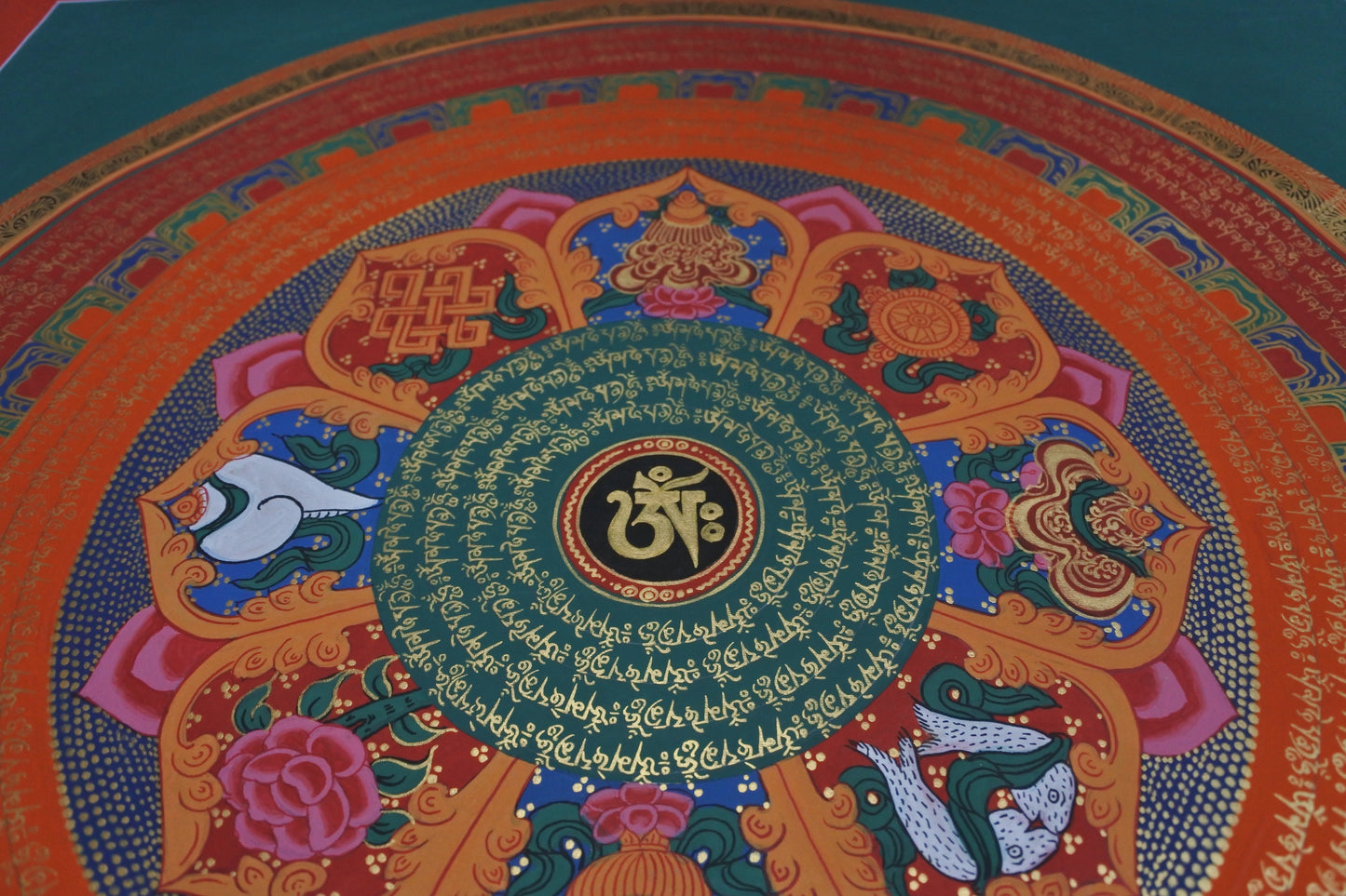 Mantra Mandala with Eight Symbols