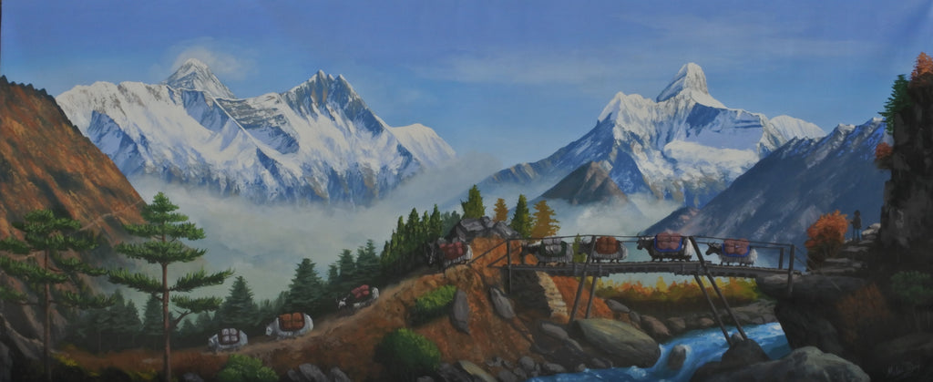 Mount Everest, Mount Lhotse and Ama Dablam