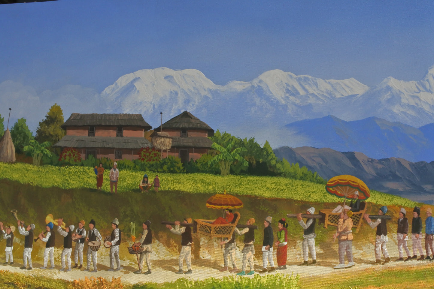 A Traditional Nepali Wedding, Nepalese Landscape Art