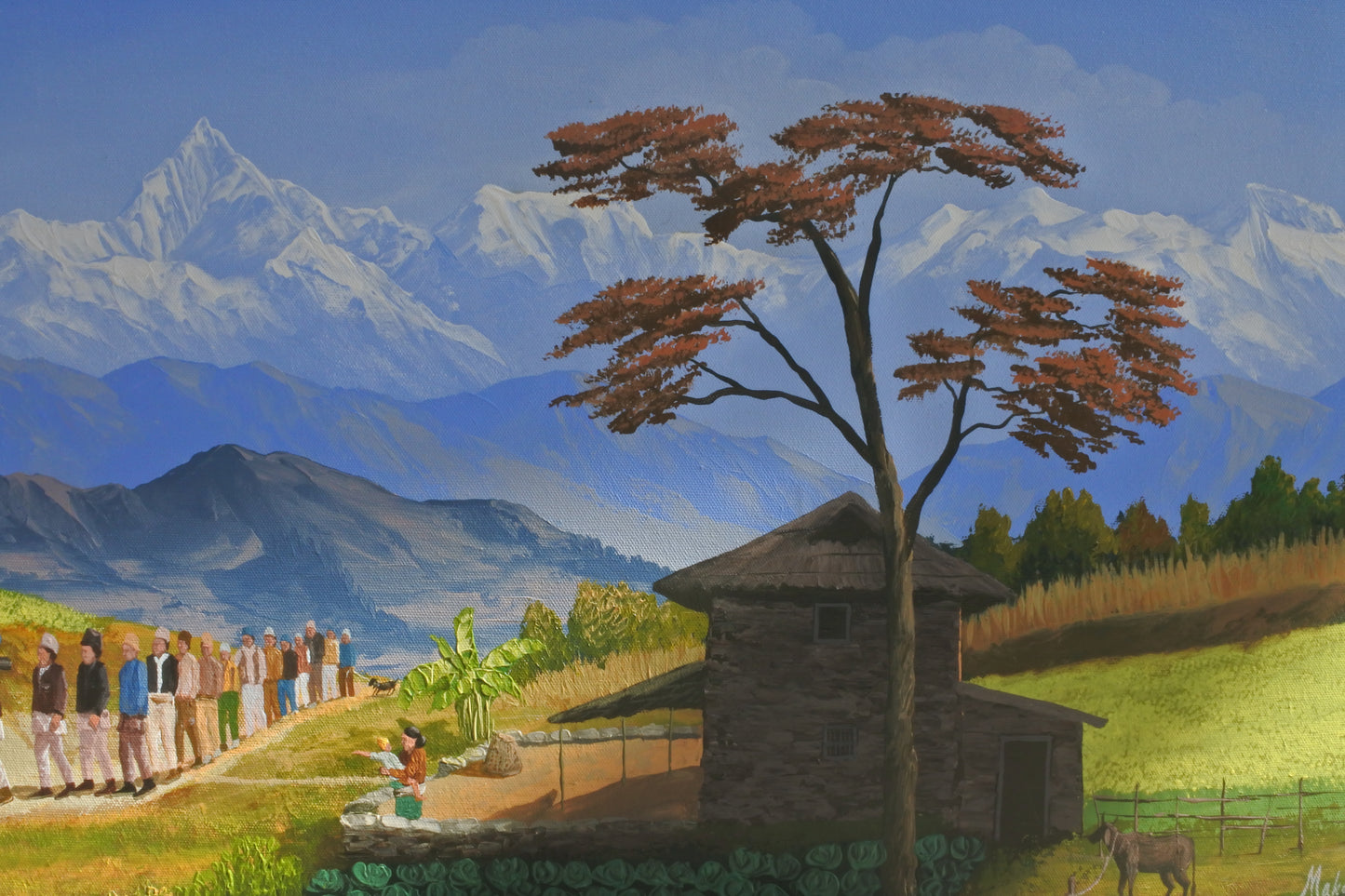 A Traditional Nepali Wedding, Nepalese Landscape Art