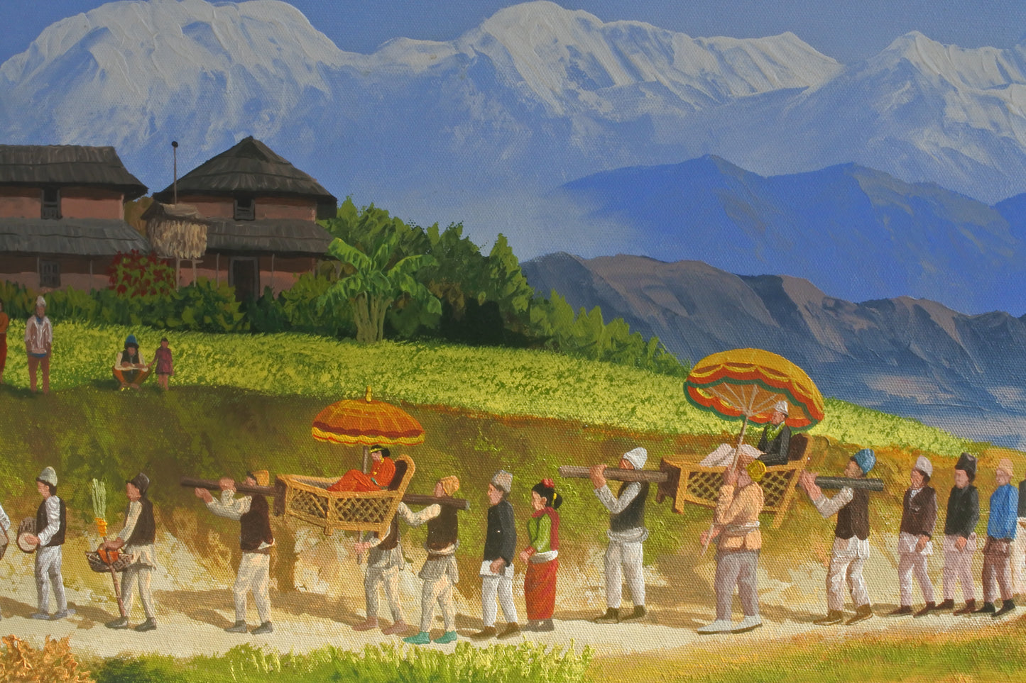 A Traditional Nepali Wedding, Nepalese Landscape Art