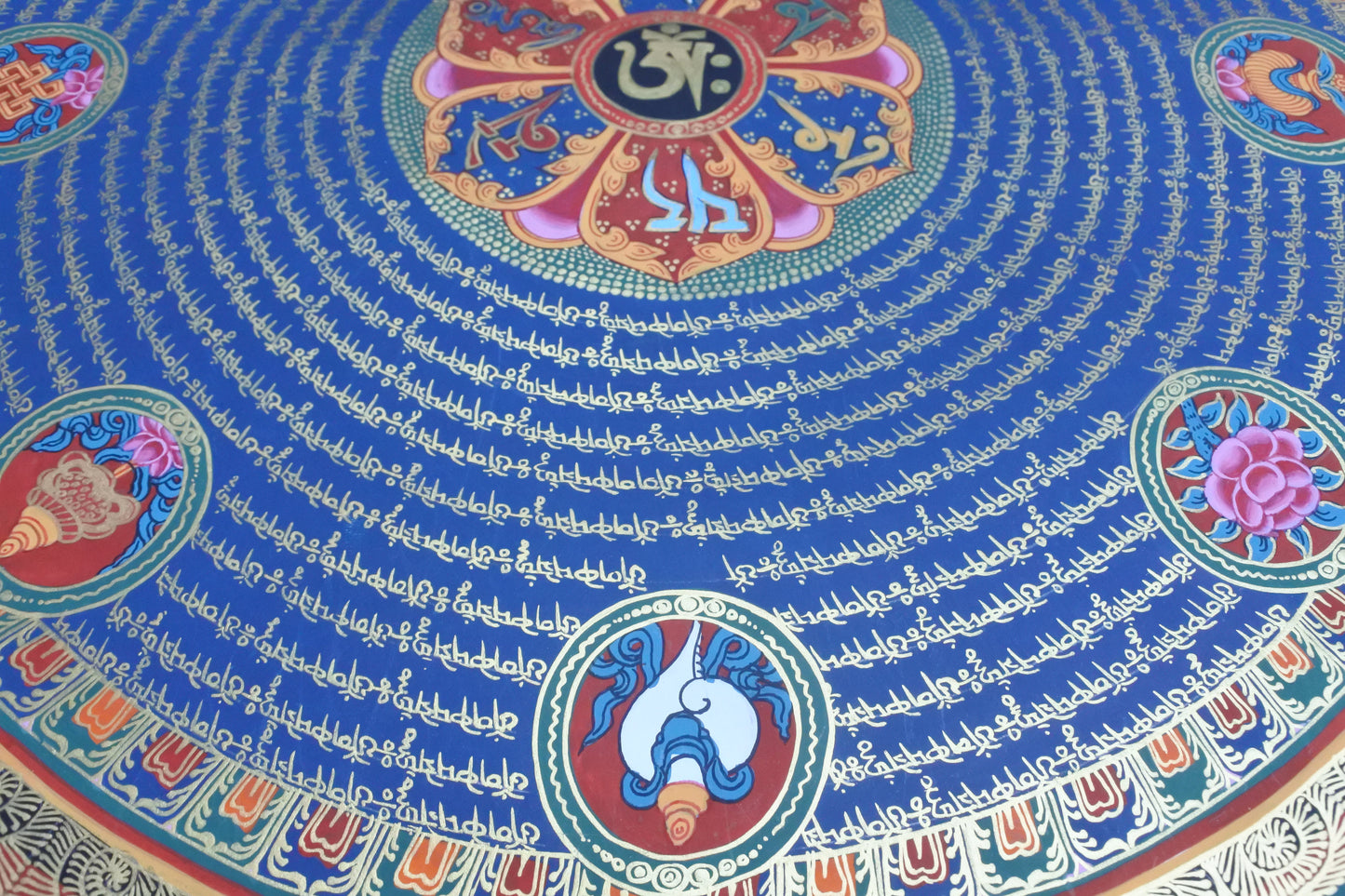 Mantra Mandala with Eight Symbols