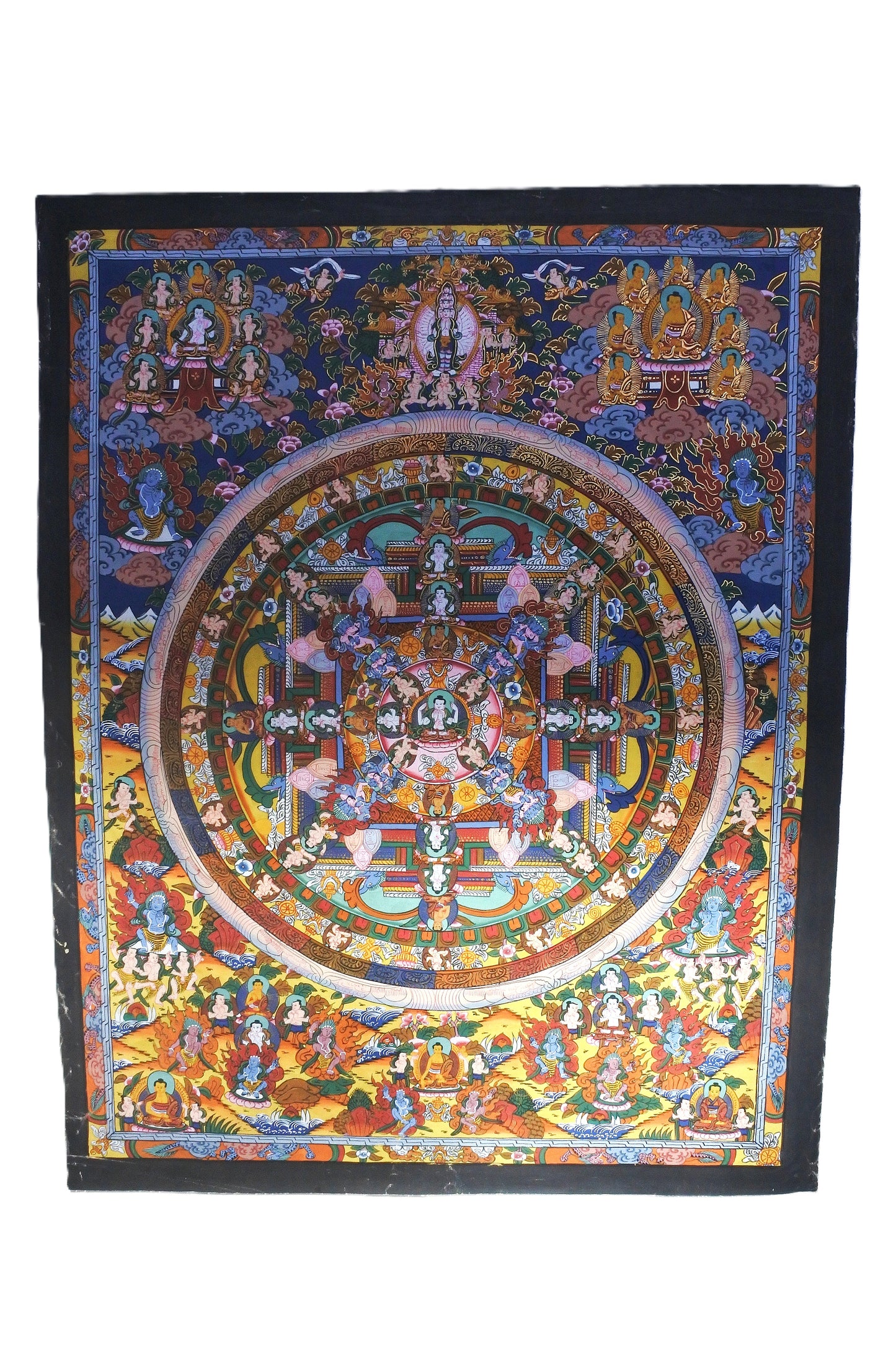 Vintage Buddha Mandala Thangkas (4 Available Options)