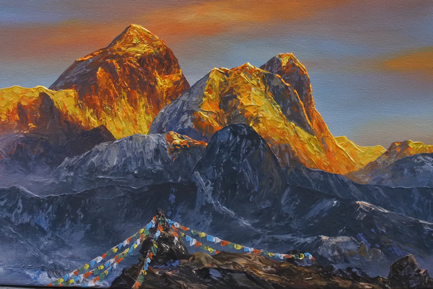 The Everest Range from Gokyo at Sunset