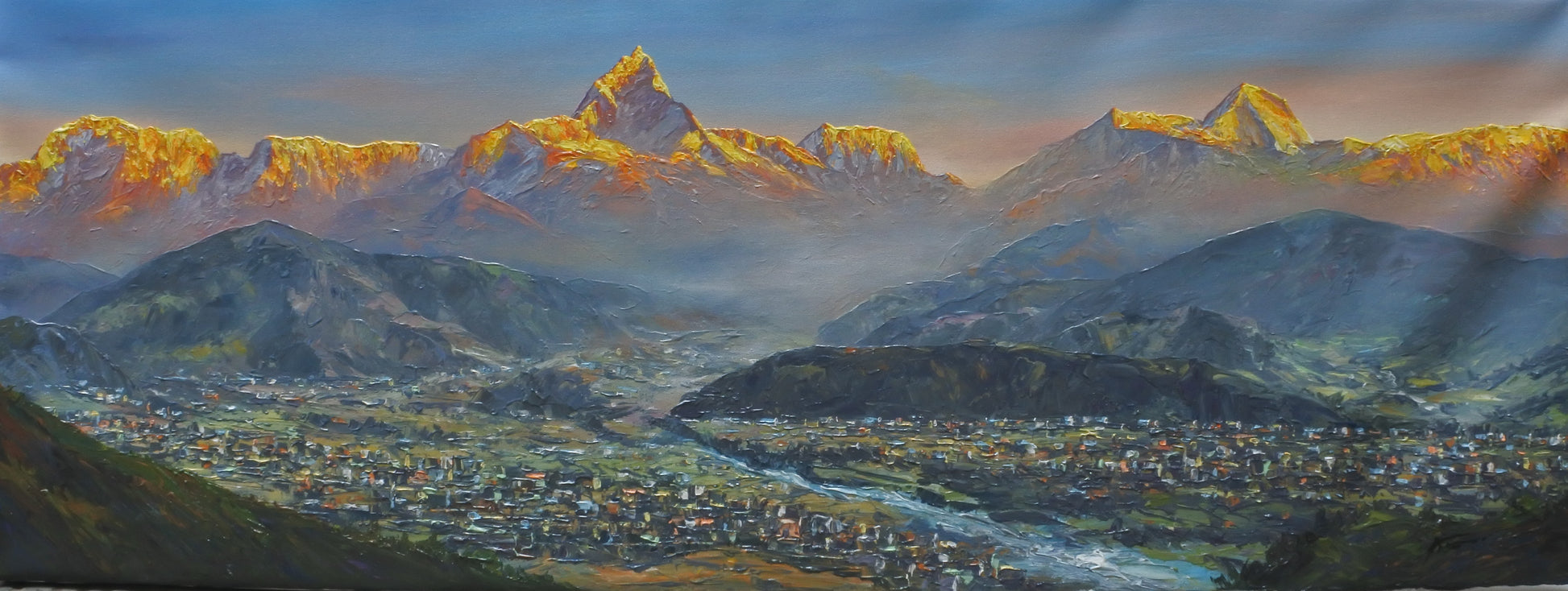 The Pokhara City with Annapurna Range ( Two Options )