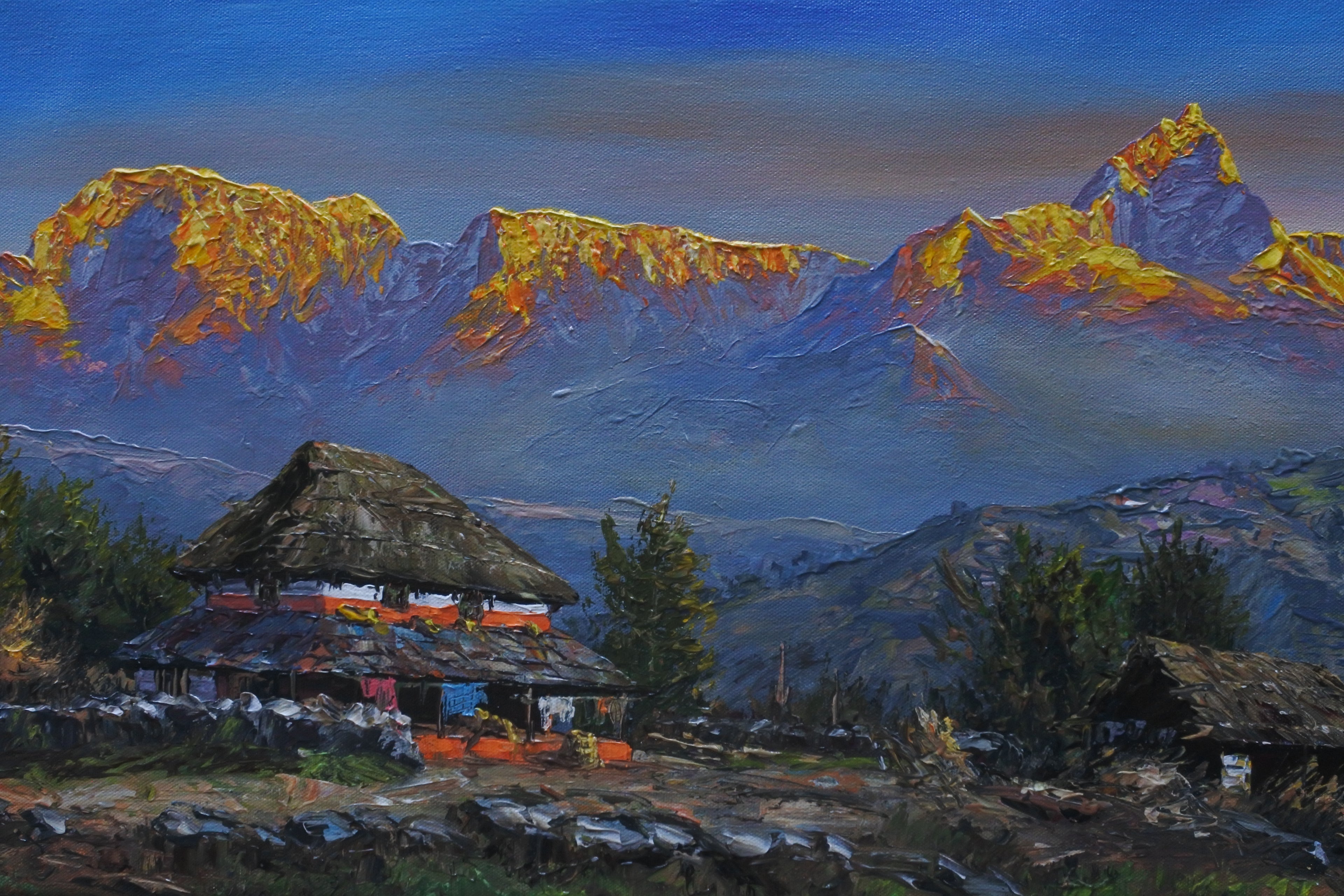 The Annapurna Range seen from Pokhara