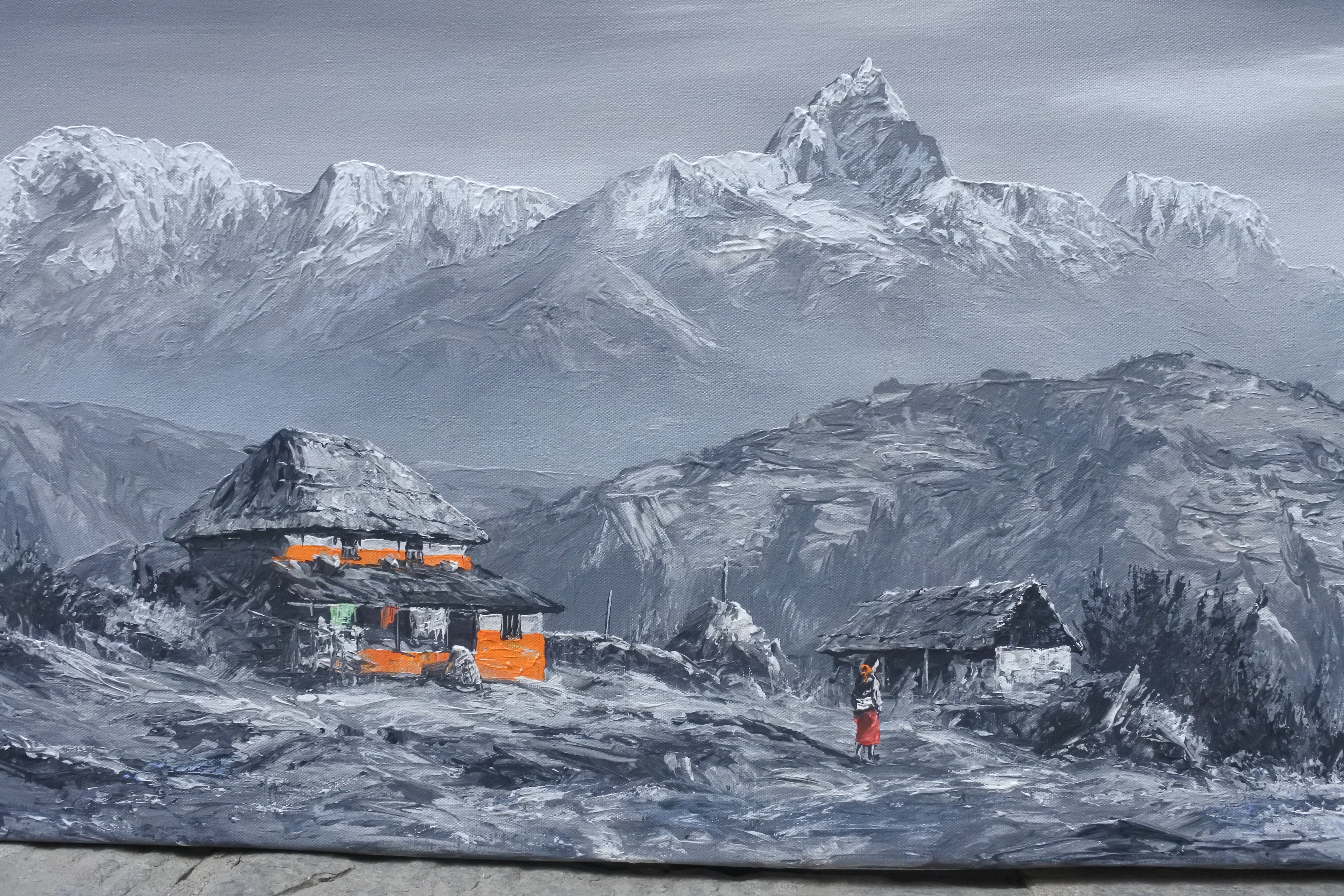 Black & White Ghandruk, Pokhara Village