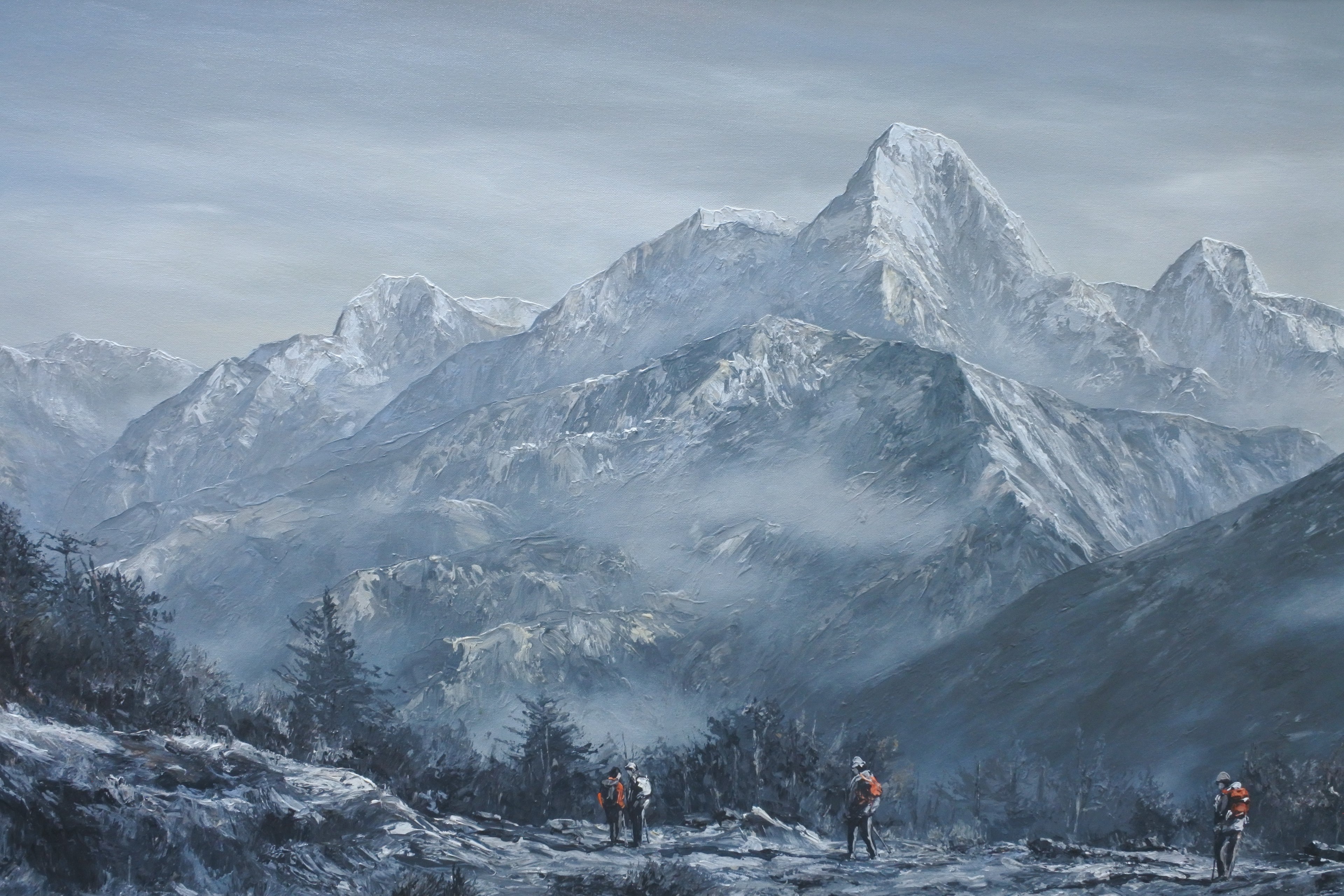 The Annapurna Range Panaroma Landscape