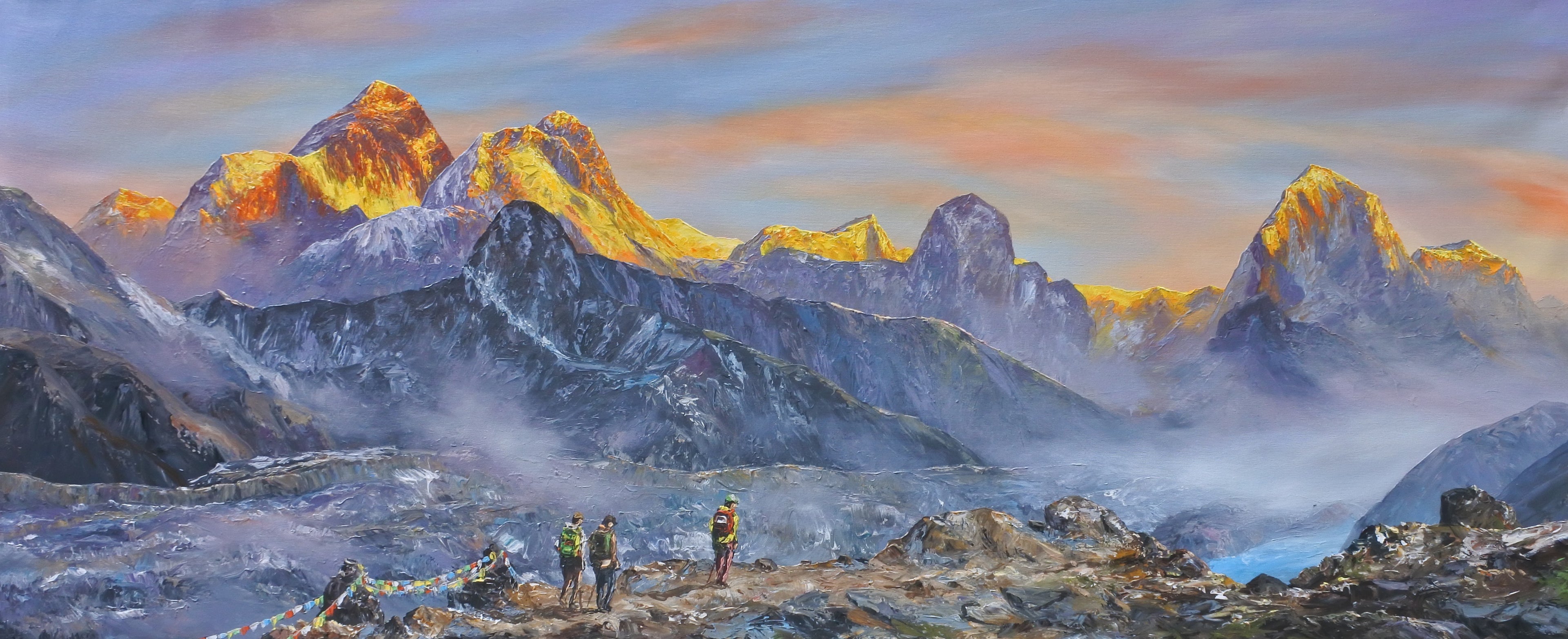 The Everest Range Paranoma, Gokyo Ri Lake