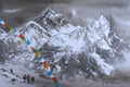 The Everest Range in Watercolor