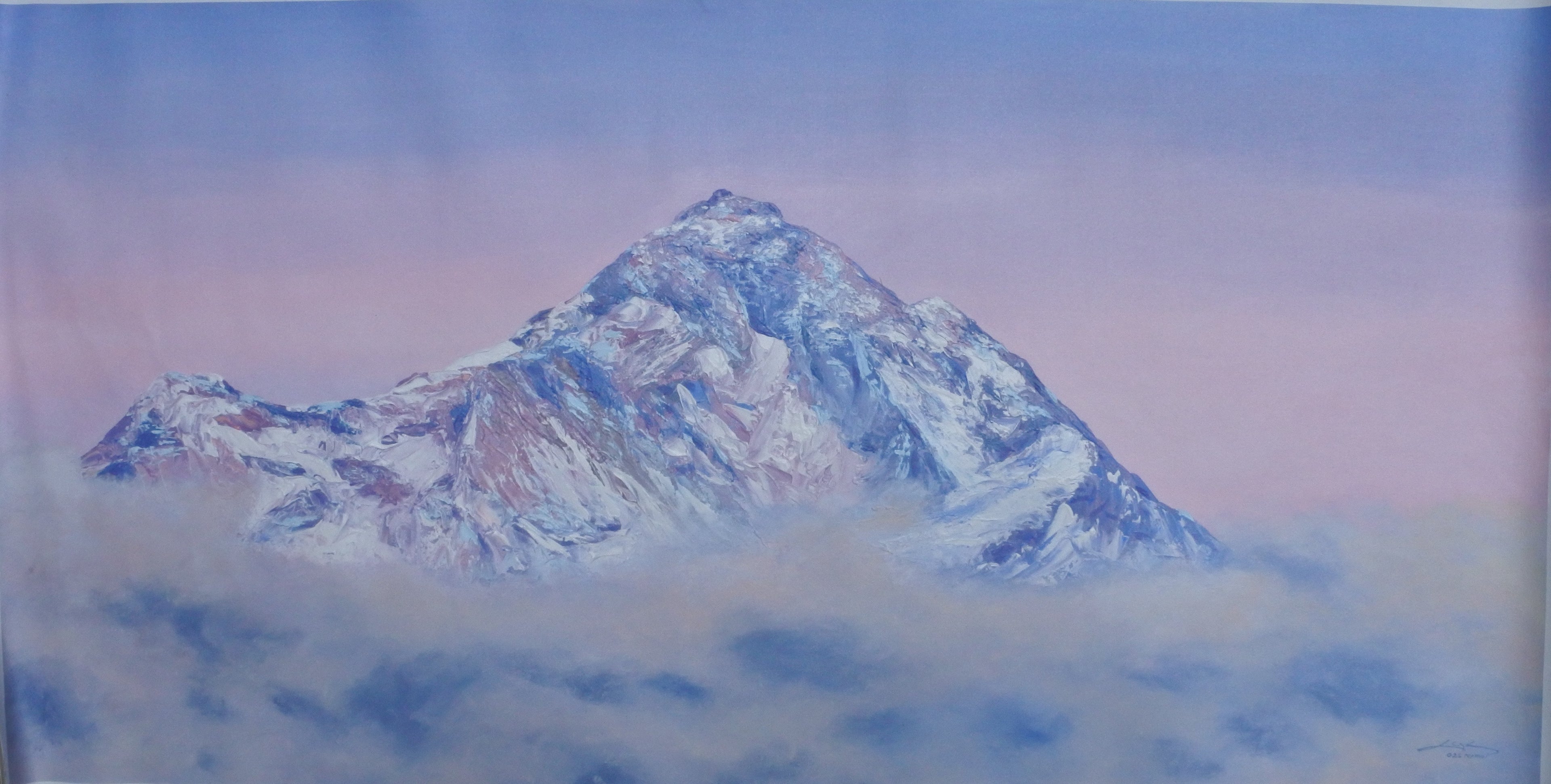 Mount Makalu Minimalistic Landscape
