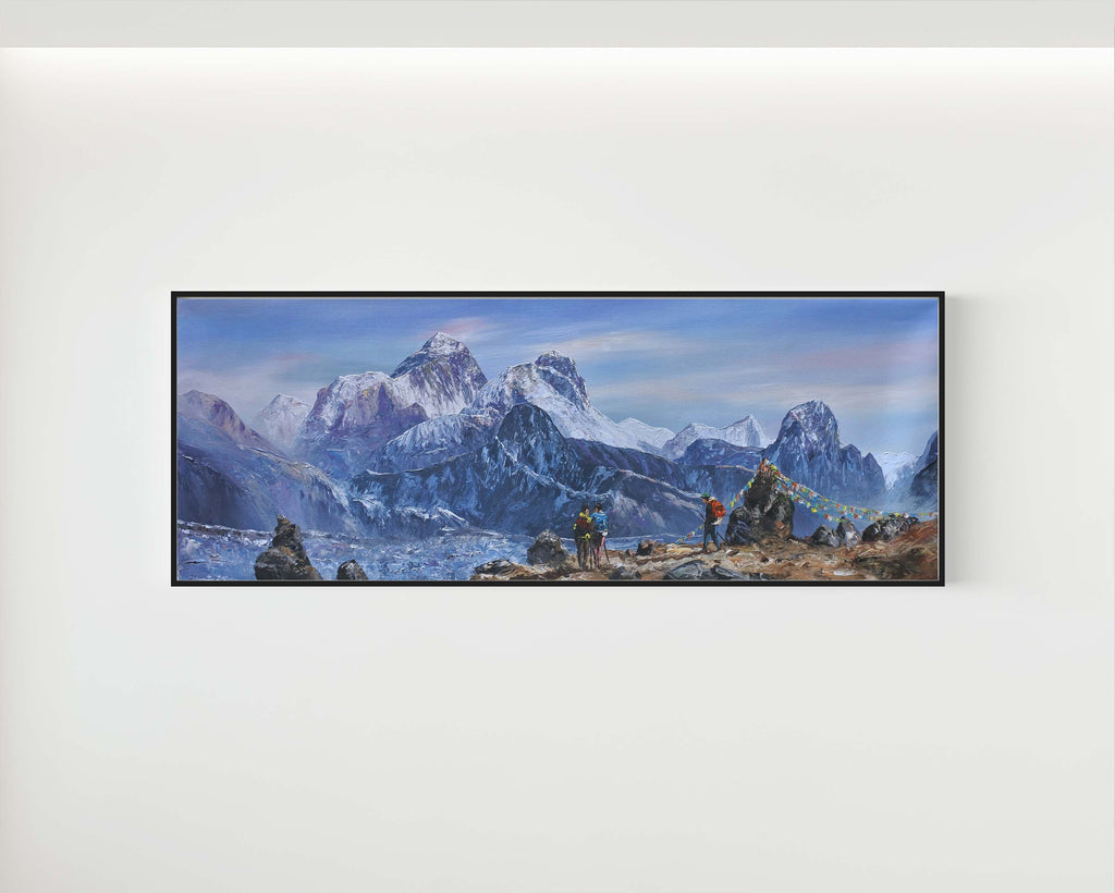 Himalayan Yaks on Snowy Everest