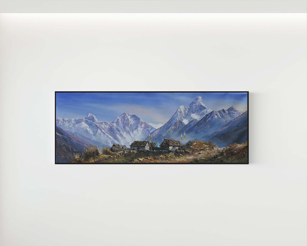 Himalayan Yaks on Snowy Everest