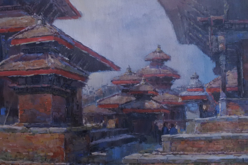 Hanumandhoka, Basantapur Acrylic Painting