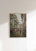 Kathmandu painting, Asan market painting, Indra Chowk artwork, Nepal wall art, Nepal painting, Kathmandu cityscape art, Nepalese artwork, handmade Nepal painting, Kathmandu street painting, Nepal cultural art, Nepal home decor, Nepal souvenir artwork, traditional Nepal painting.