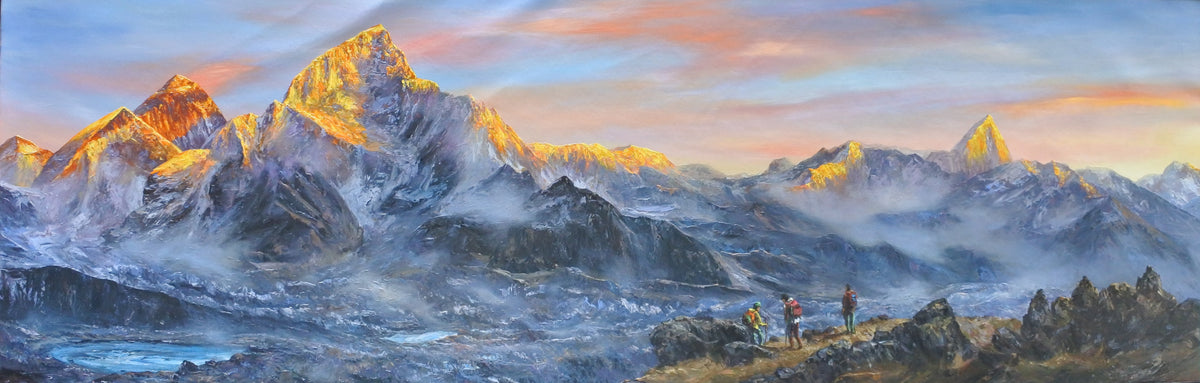 The Largest Landscape of The Everest Range as seen from Kala Patthar