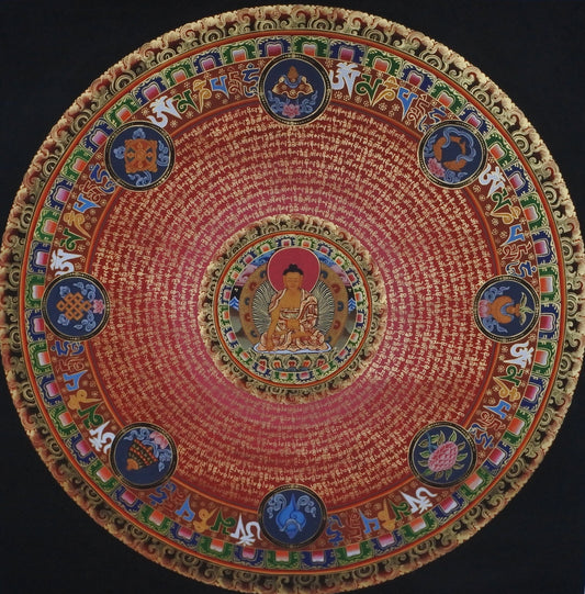 Buddha Mandala, Tibetan Mantra Mandala, Amitabha Buddha, Mantra Mandala Nepal