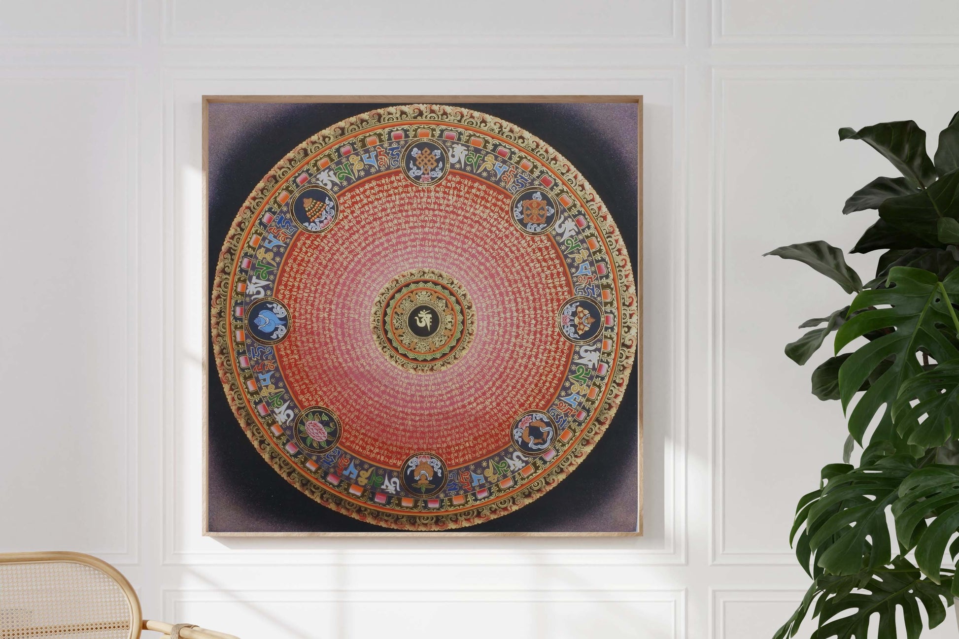 Mandala, Universe, 8 Symbols of Buddhism, Tibetan Mantra, Tibetan Thangka, Tibetan Mandala, Arts Nepal, Traditional Art