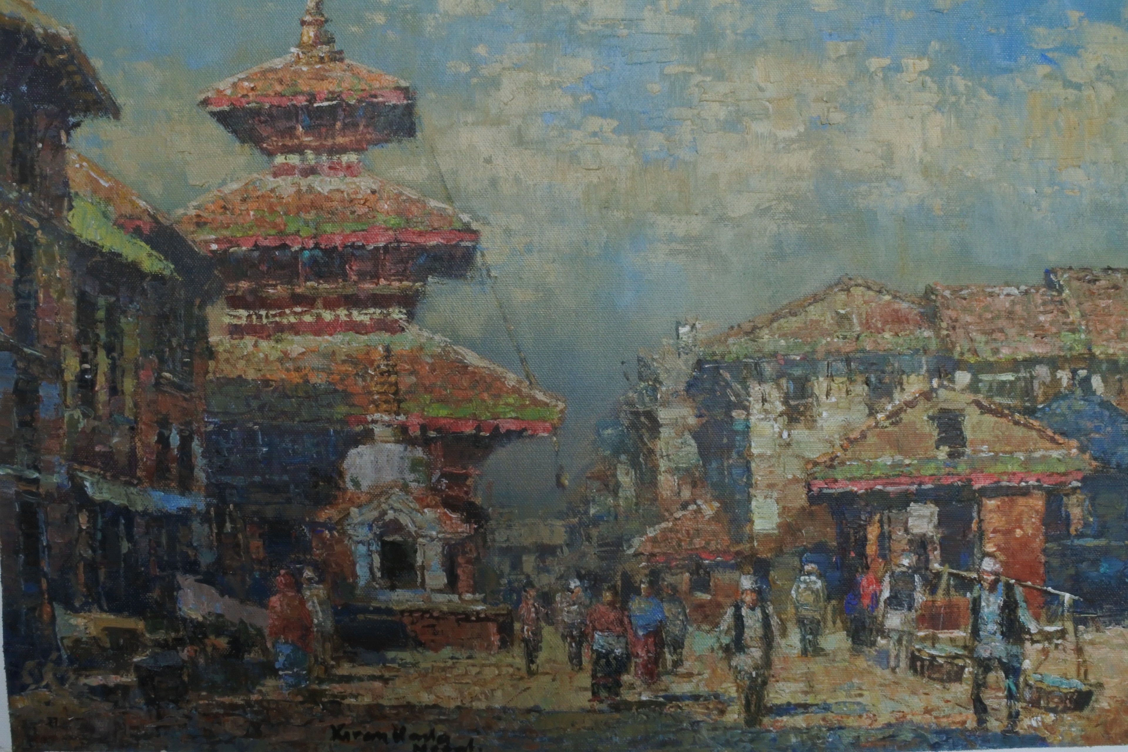 Patan, Durbar Square, Kathmandu Art, Nepalese Art, Art for Nepal, Patan, Lalitpur, Nepalese Art