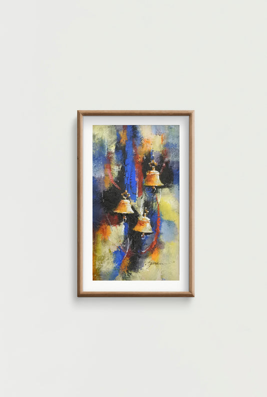 Temple Bells in Abstract Art