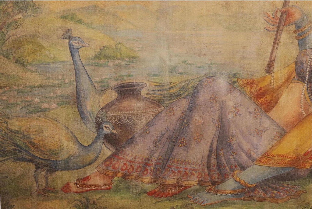 Radha Krishna Fine Art Print – Limited Edition on Hahnemühle Paper by Samundra Man Singh Shrestha