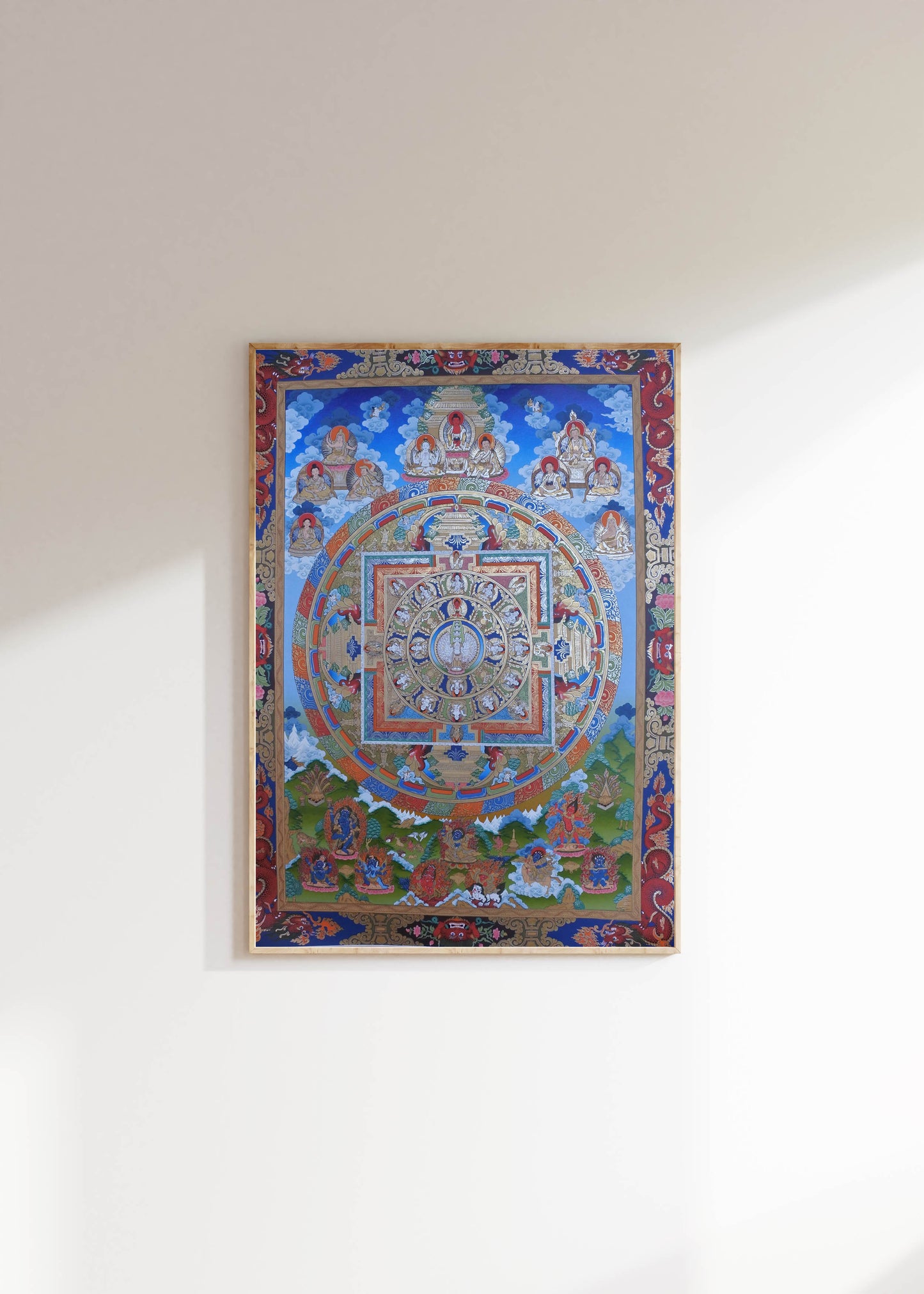 An Incredible Buddha Thangka Mandala, 24K Gold & Silver