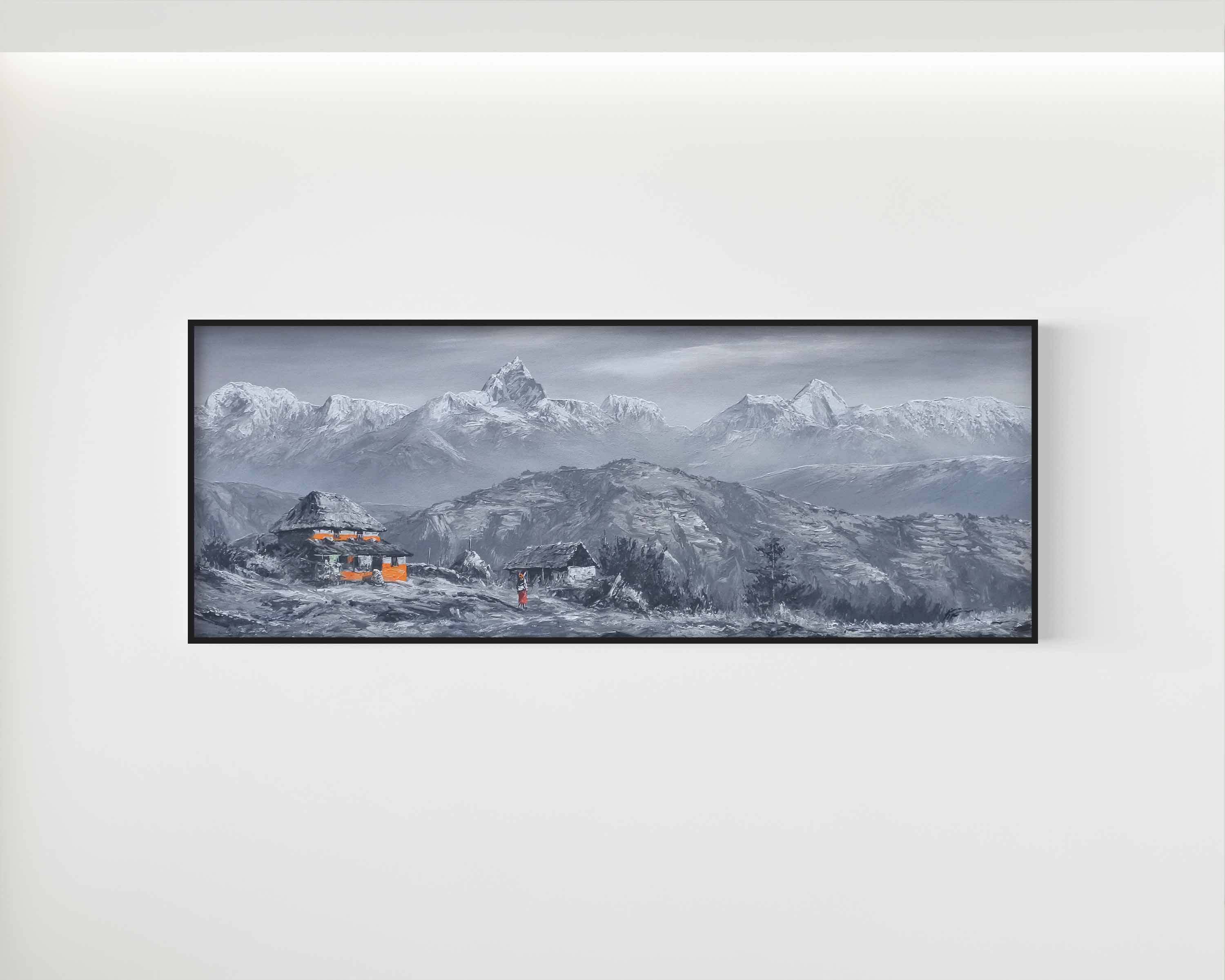 Black & White Ghandruk, Pokhara Village