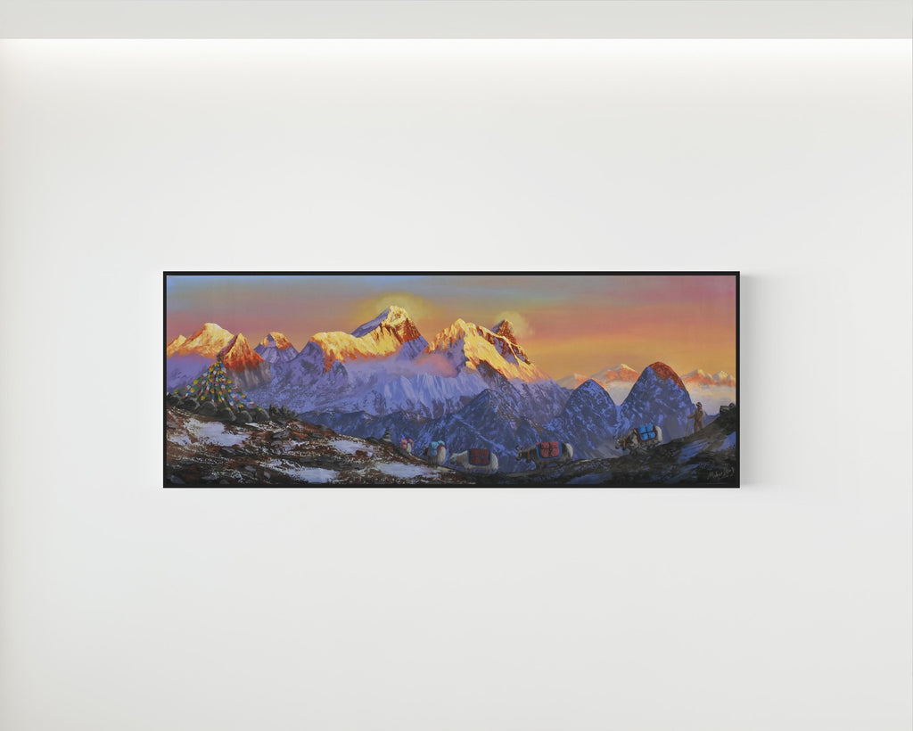 Everest, Everest Range, Himalayan Ranges, Yaks, Nepal, Nepalese Mountains