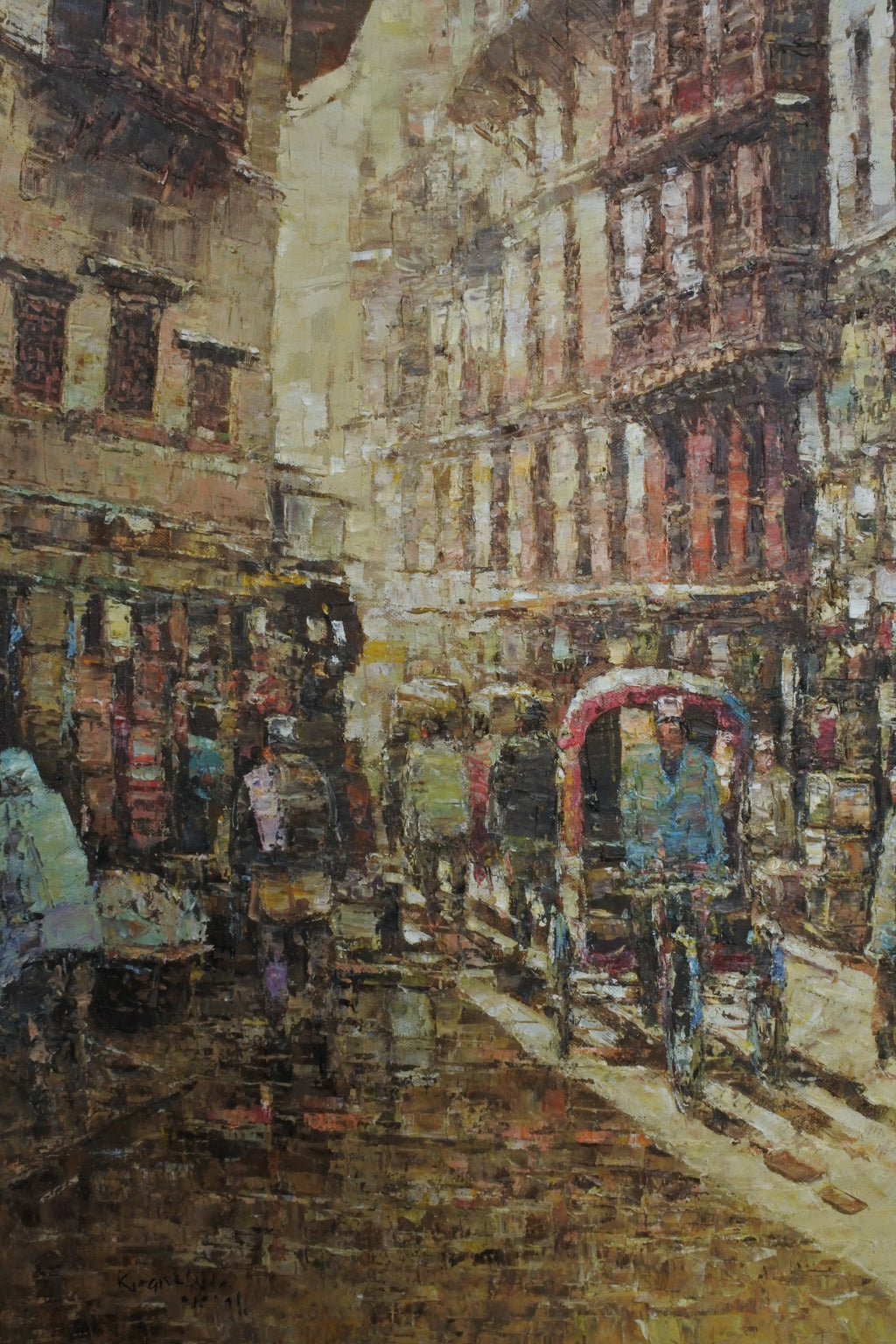 Asan Bazaar Painting of Nepal – Authentic Nepal Cultural Artwork