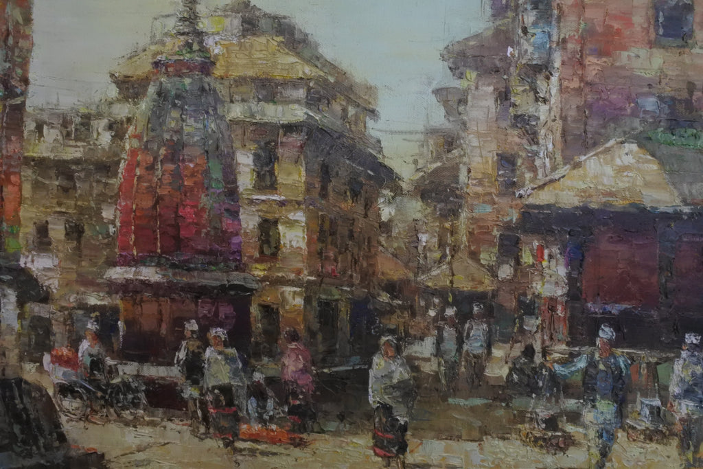Bhaktapur - An Original Acrylic Painting