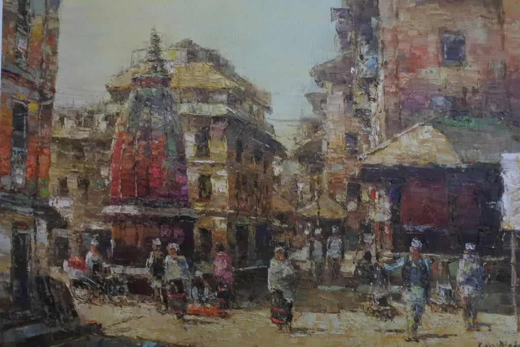 Bhaktapur - An Original Acrylic Painting