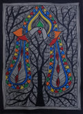 Colorful abstract design on a black background