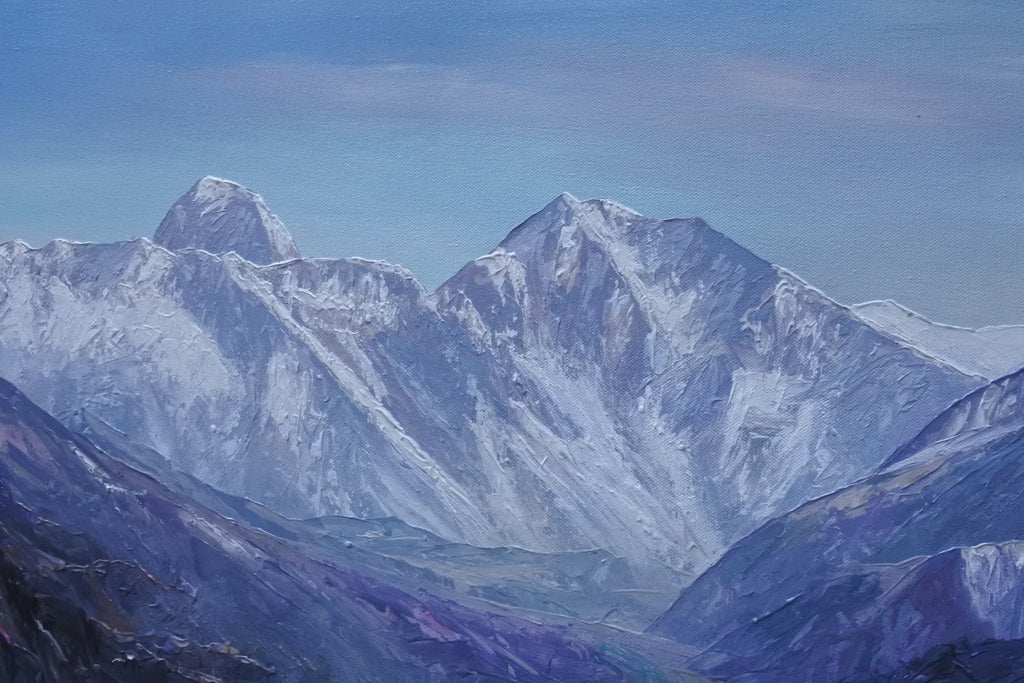 Tengboche Monastery – A Himalayan Stillness (Original Oil Painting)