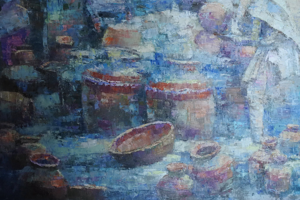 Kathmandu Painting, Nepal Painting, Kathmandu Cityscape, Nepali Art, Nepalese Art, Original Nepal Art, Handmade Painting, Newari Architecture, Kathmandu Valley, Nepal Wall Art, Travel Art, Collectible Art 