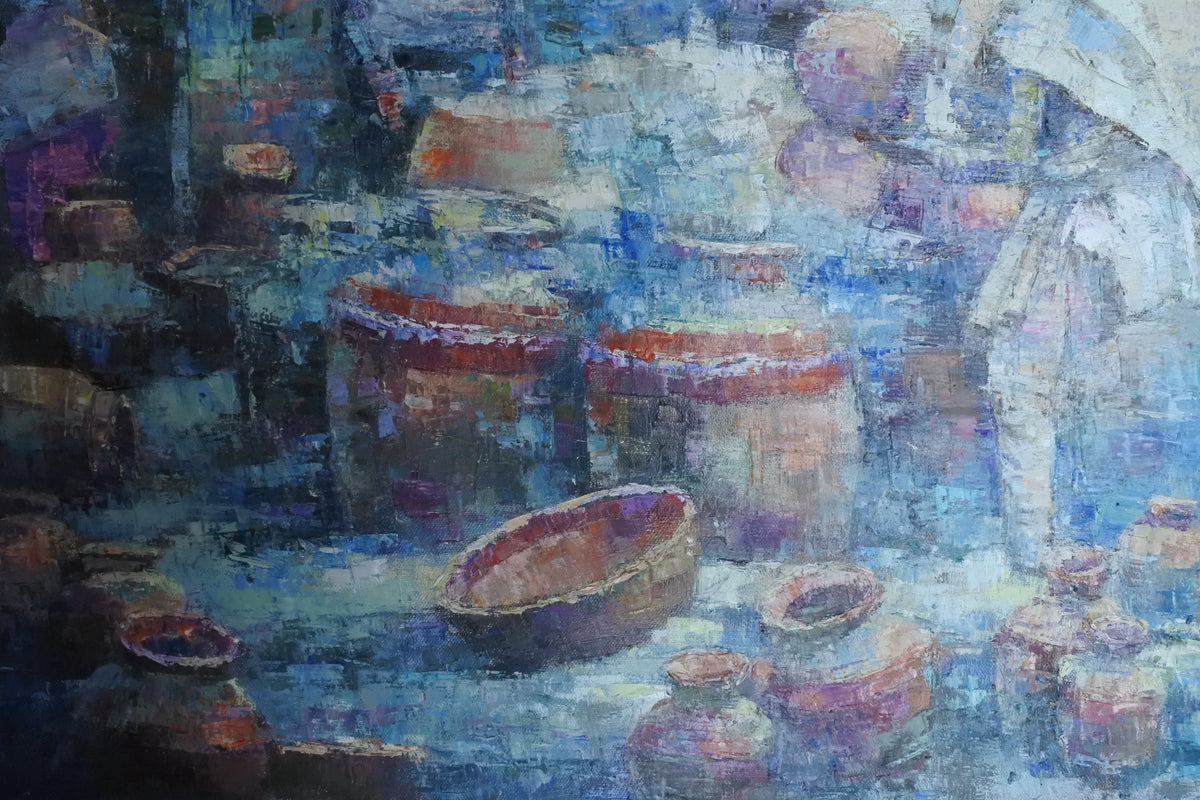 Kathmandu Painting, Nepal Painting, Kathmandu Cityscape, Nepali Art, Nepalese Art, Original Nepal Art, Handmade Painting, Newari Architecture, Kathmandu Valley, Nepal Wall Art, Travel Art, Collectible Art 