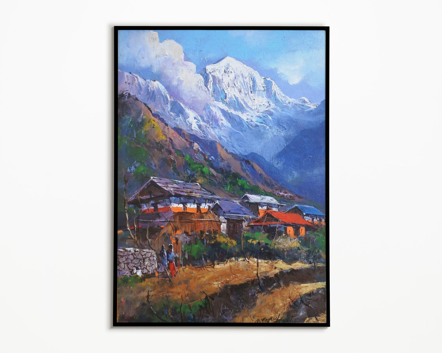 Mt. Annapurna in Abstract