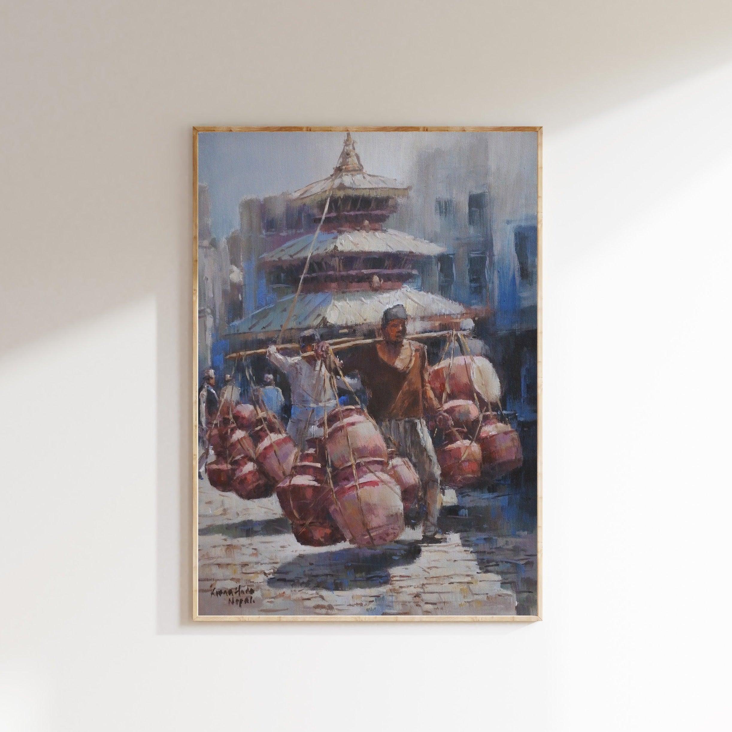 Street Art, Abstract Art, Streets of Kathmandu, Streets of Asan, Kathmandu, Nepal