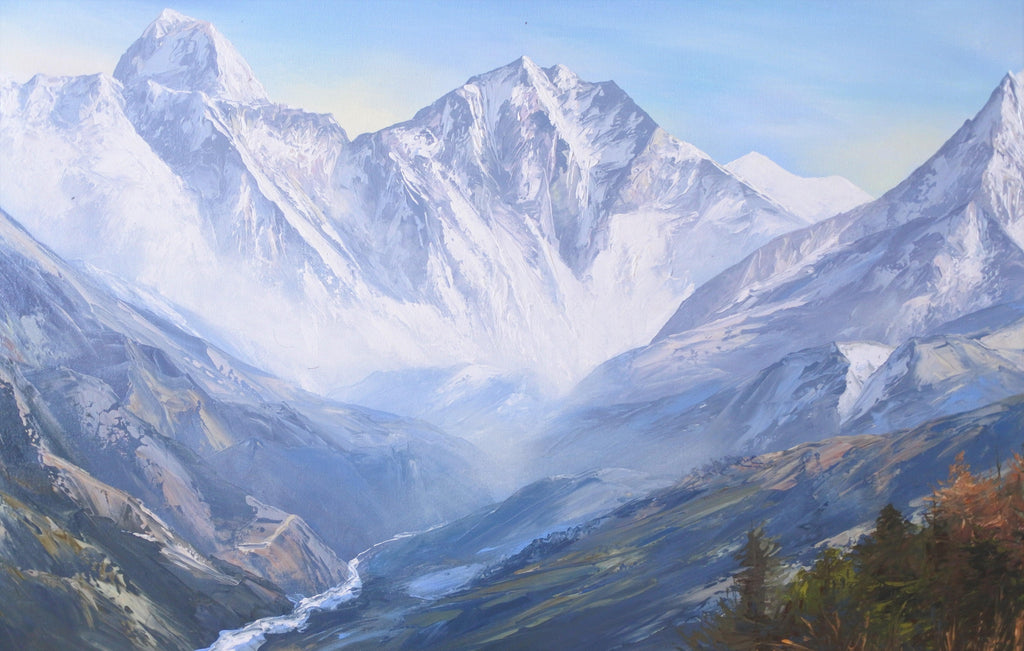 Tengboche Monastery with Mt. Ama Dablam Painting