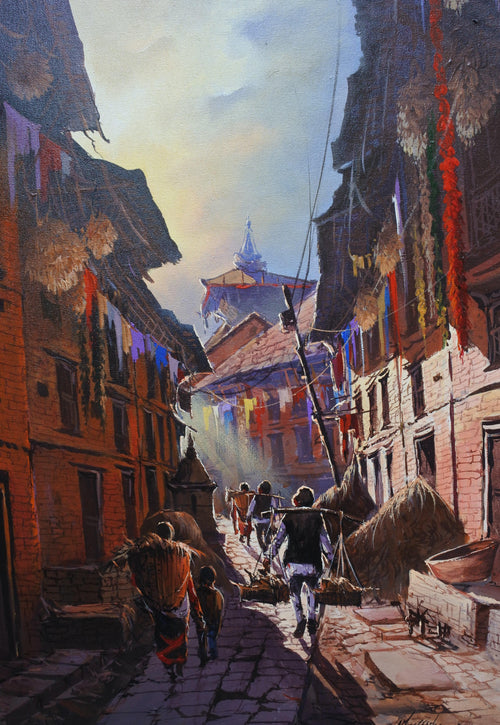 Bhaktapur in Acylic