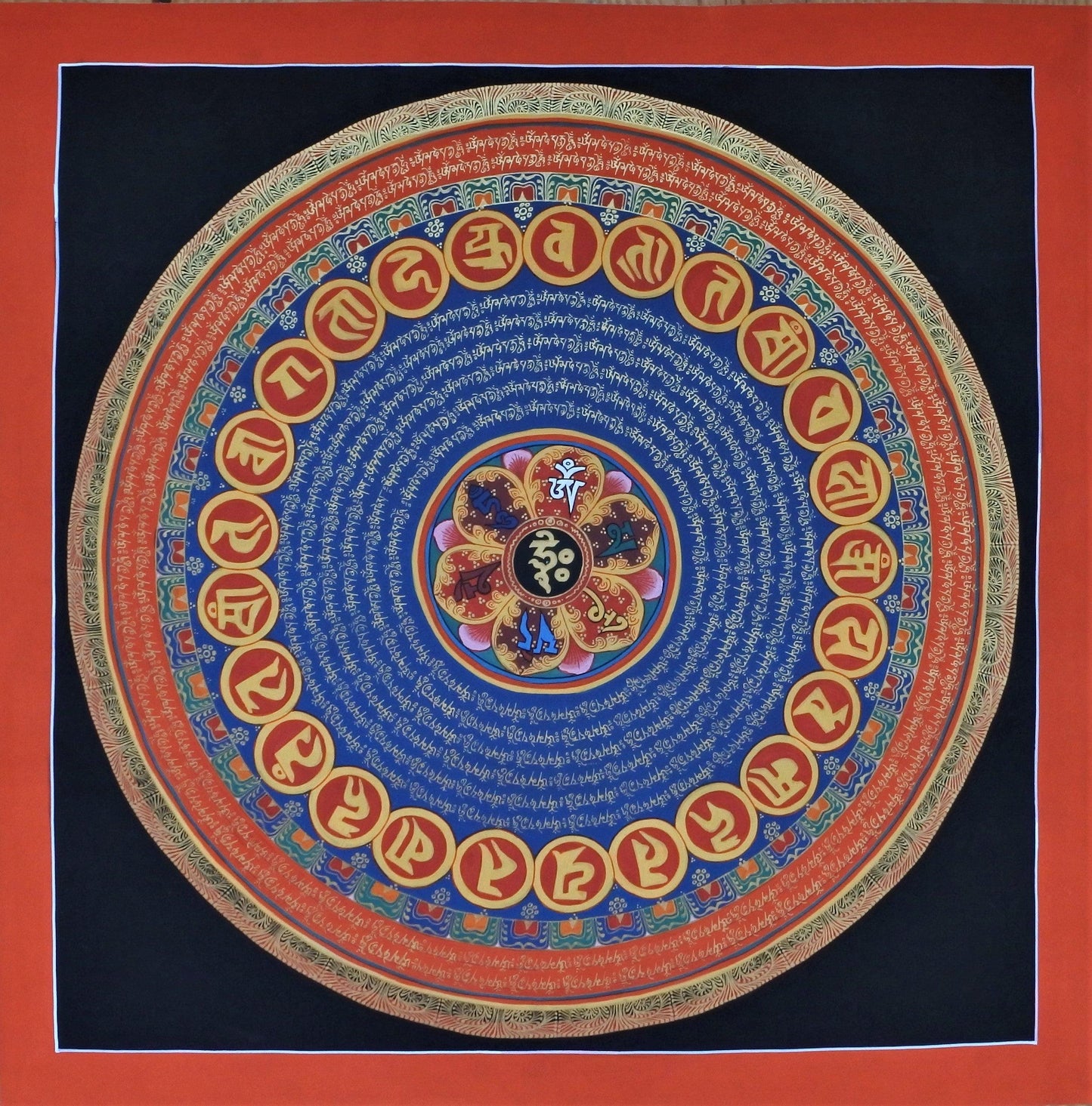 Mandala, Universe, 8 Symbols of Buddhism, Tibetan Mantra, Tibetan Thangka, Tibetan Mandala, Arts Nepal, Traditional Art